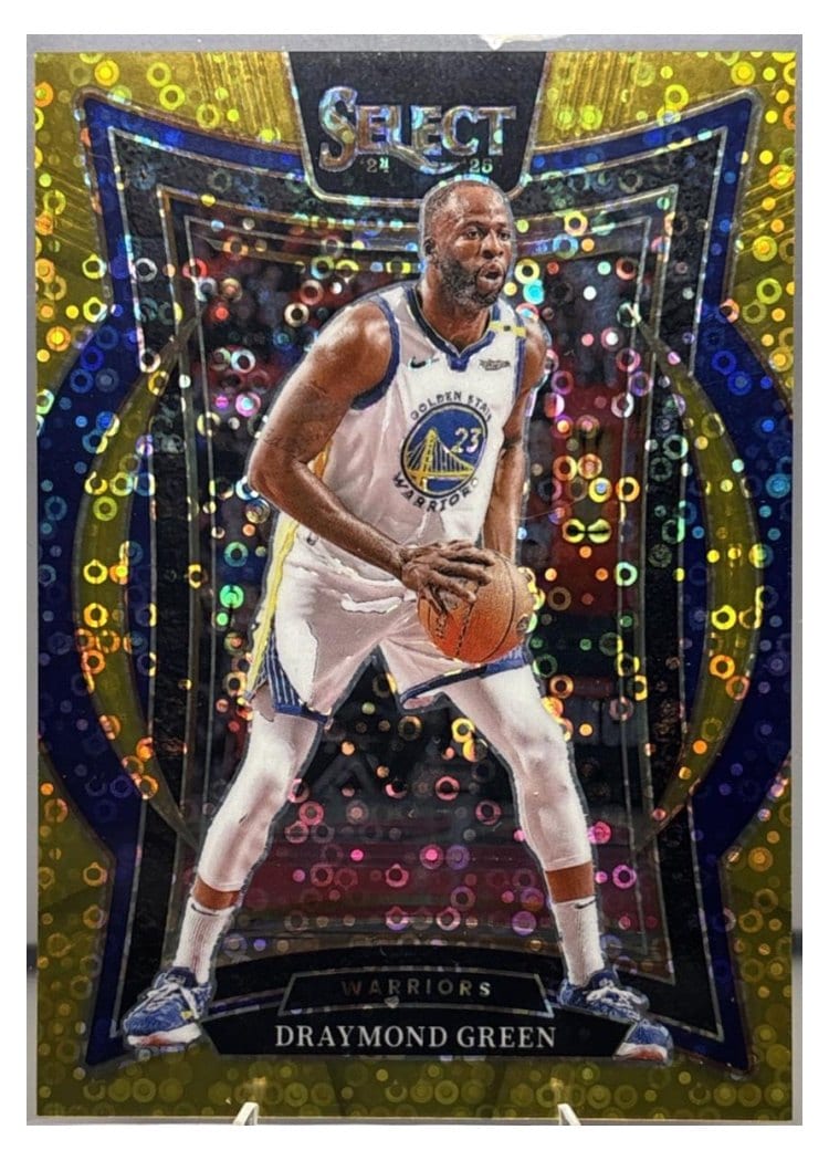 2024-25 Panini Select Base Set Draymond Green Gold Disco Prizm #27 card