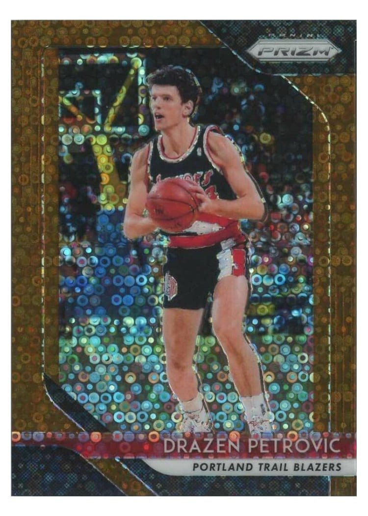 2018-19 Panini Prizm Base Set Drazen Petrovic #275 card