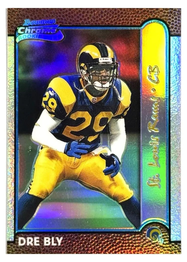 1999 Bowman Chrome Dre' Bly #211 card