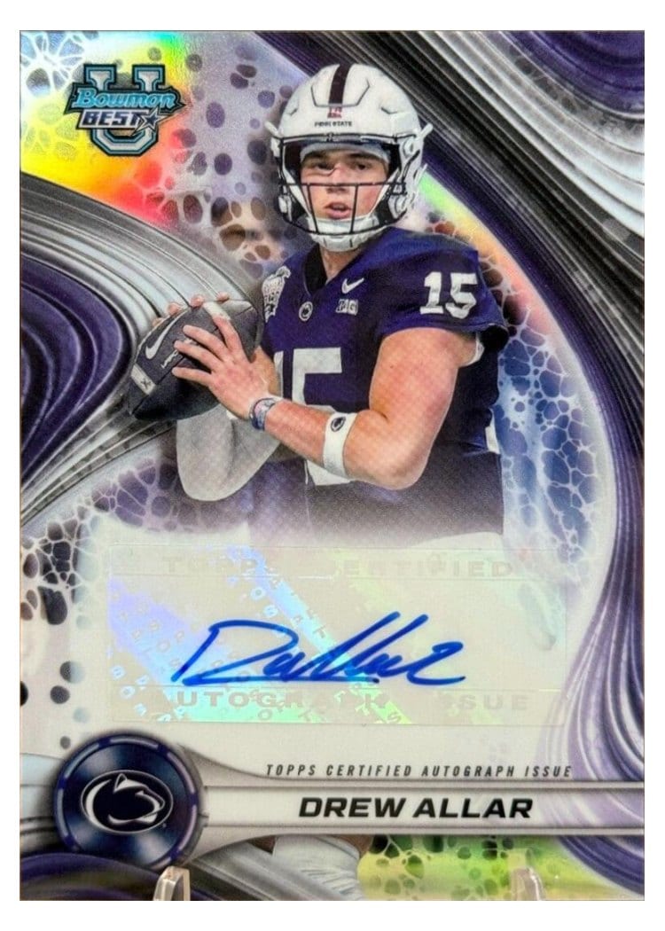 2024 Bowman University Best Best of 2024 Autographs Set Drew Allar #BOA-DA card