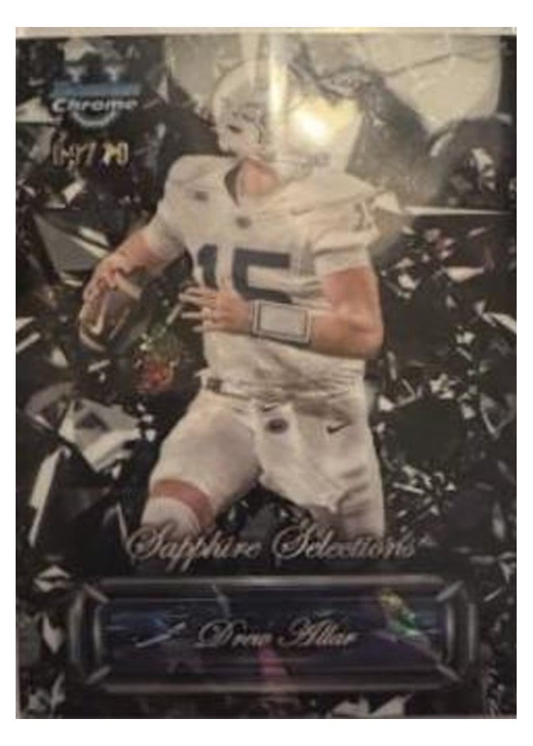 2024 Bowman University Chrome Sapphire Sapphire Selections Set Drew Allar #SS-13 card
