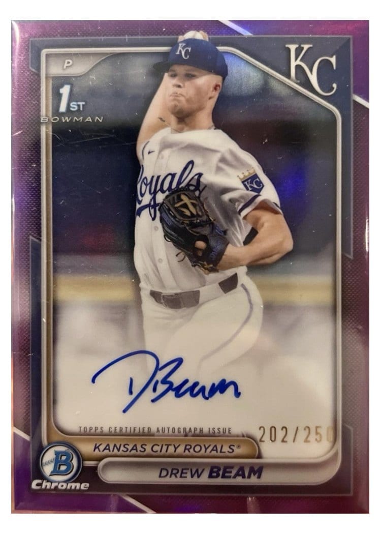 2024 Bowman Draft Chrome Prospect Autographs Drew Beam #CPA-DB card