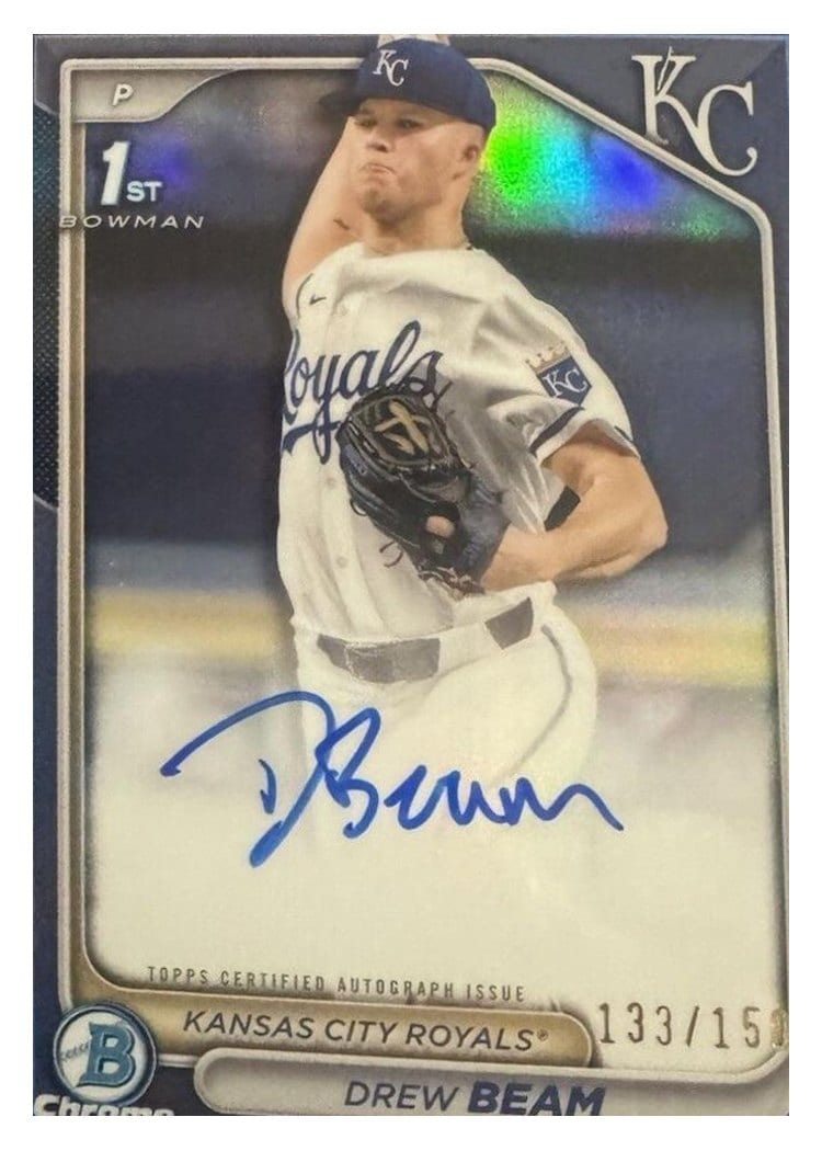 2024 Bowman Draft Chrome Prospect Autographs Drew Beam #CPA-DB card
