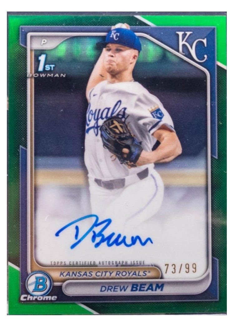 2024 Bowman Draft Chrome Prospect Autographs Drew Beam #CPA-DB card