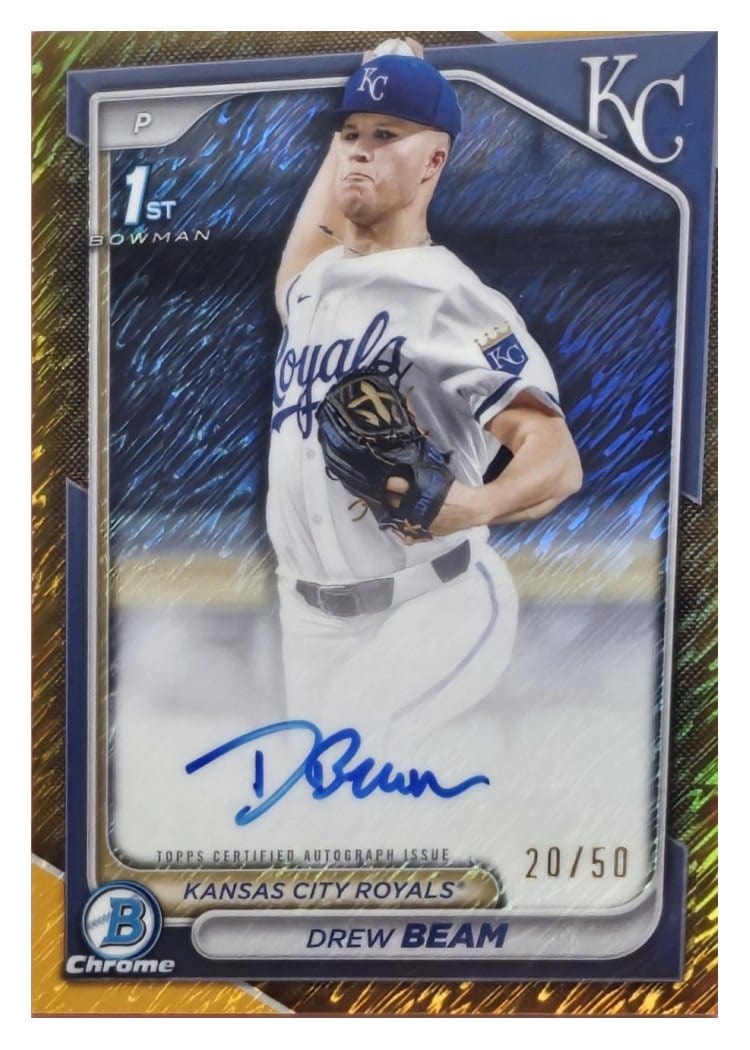2024 Bowman Draft Chrome Prospect Autographs Drew Beam #CPA-DB card