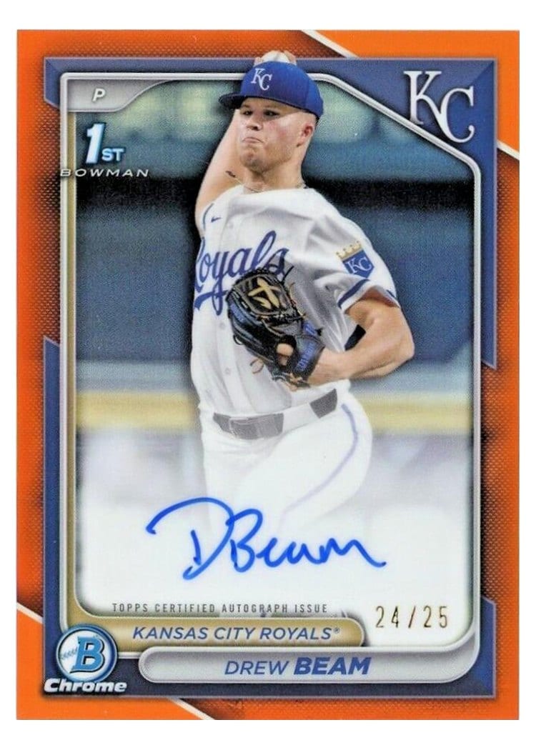2024 Bowman Draft Chrome Prospect Autographs Drew Beam #CPA-DB card