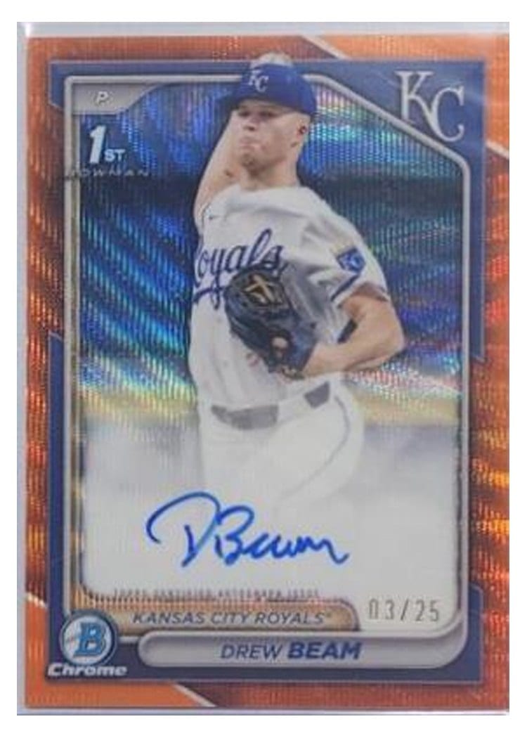 2024 Bowman Draft Chrome Prospect Autographs Drew Beam #CPA-DB card