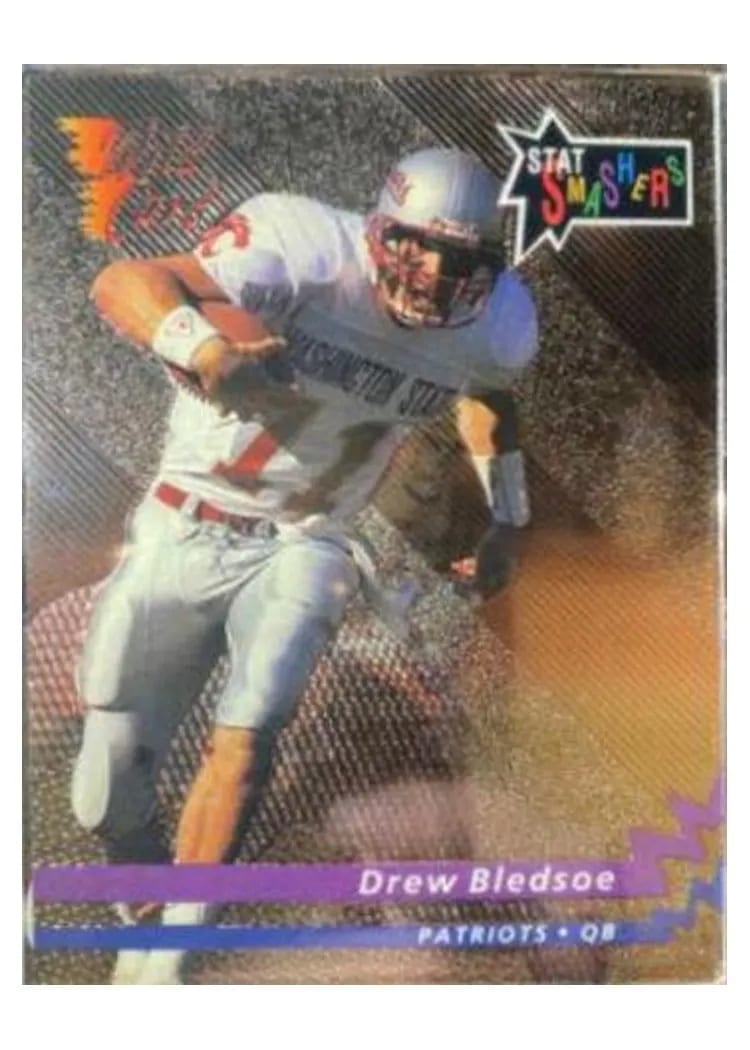 1993 Wild Card Stat Smashers Drew Bledsoe #ESS-90 card
