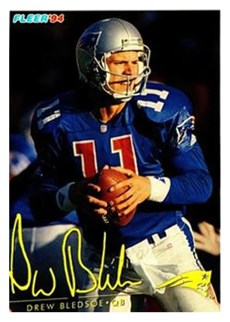 1994 Fleer Shell FACT Drew Bledsoe #20 card