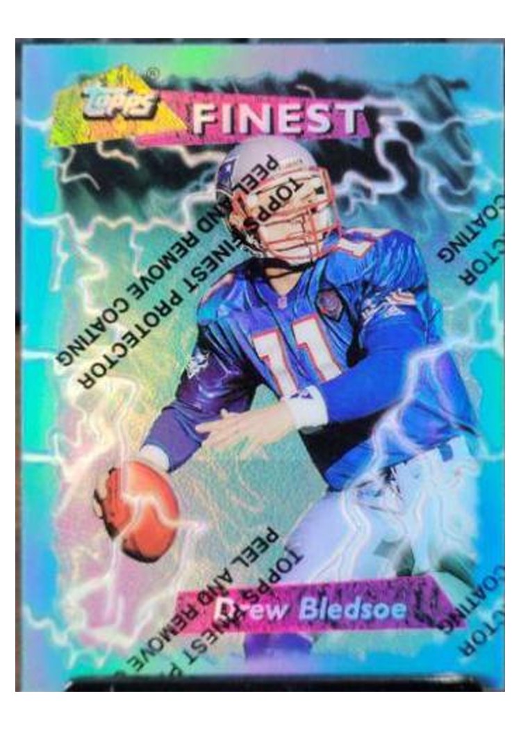 1995 Topps Finest Boosters Drew Bledsoe #184 card