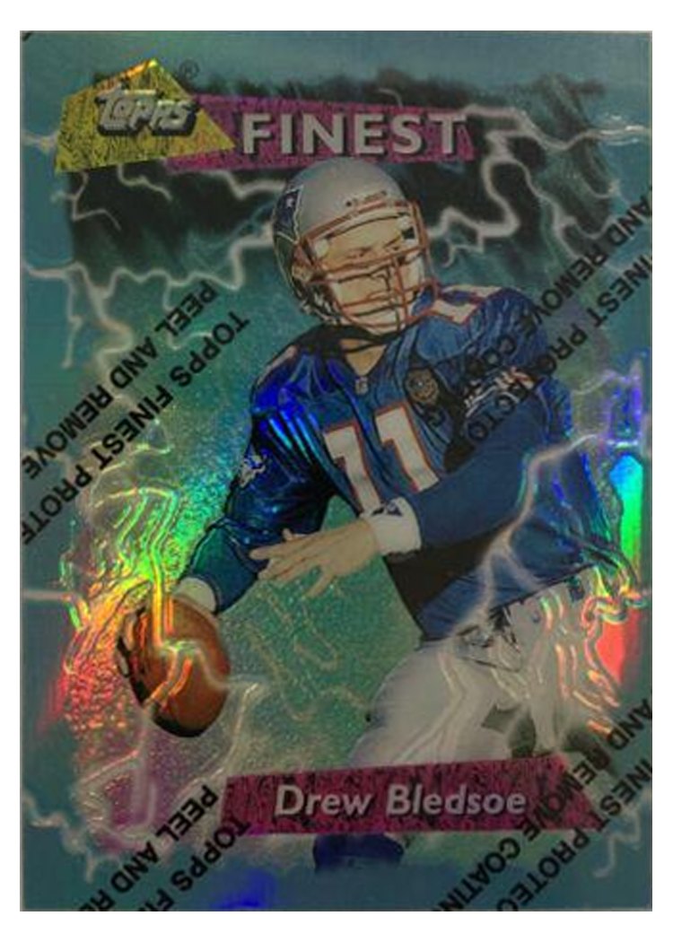 1995 Topps Finest Boosters Drew Bledsoe #184 card