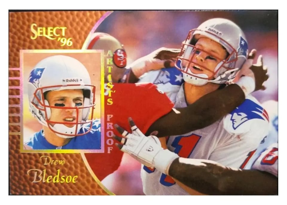 1996 Select Drew Bledsoe Artist's Proof #47 card