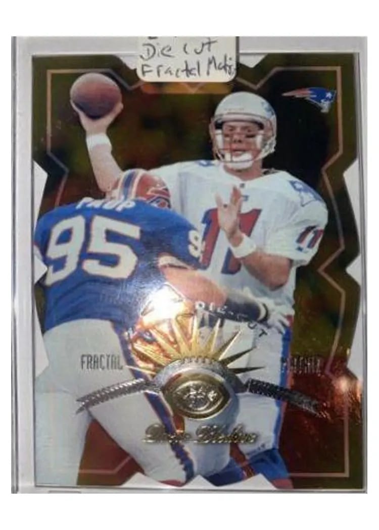 1997 Leaf Drew Bledsoe Fractal Matrix Die Cut #4 card