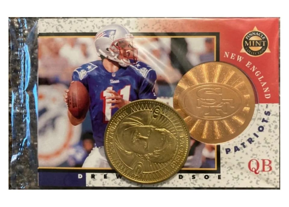 1997 Pinnacle Mint Collection Drew Bledsoe #2 card