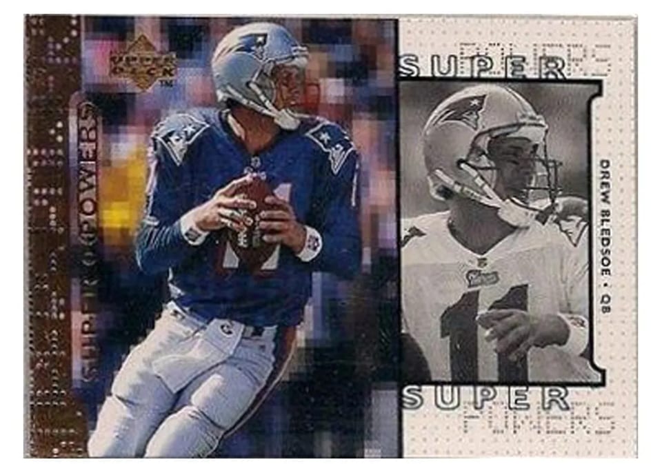 1998 Upper Deck Super Powers Drew Bledsoe #S11 card