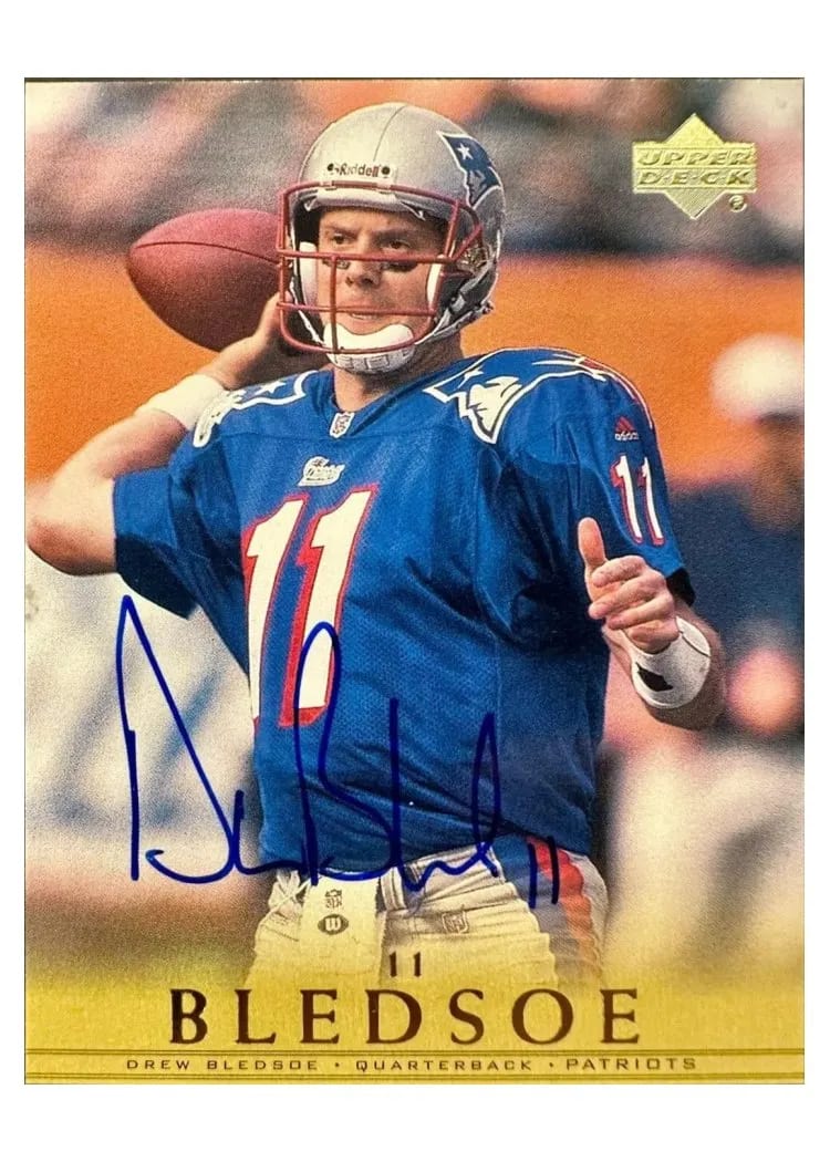 2000 Upper Deck Legends Autographs Drew Bledsoe card