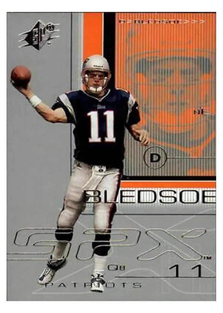 2001 Spx Drew Bledsoe #52 card