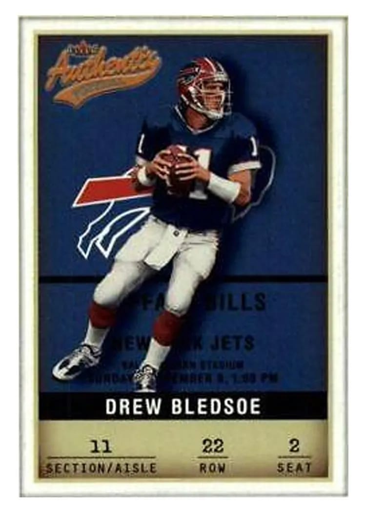 2002 Fleer Authentix Drew Bledsoe #22 card