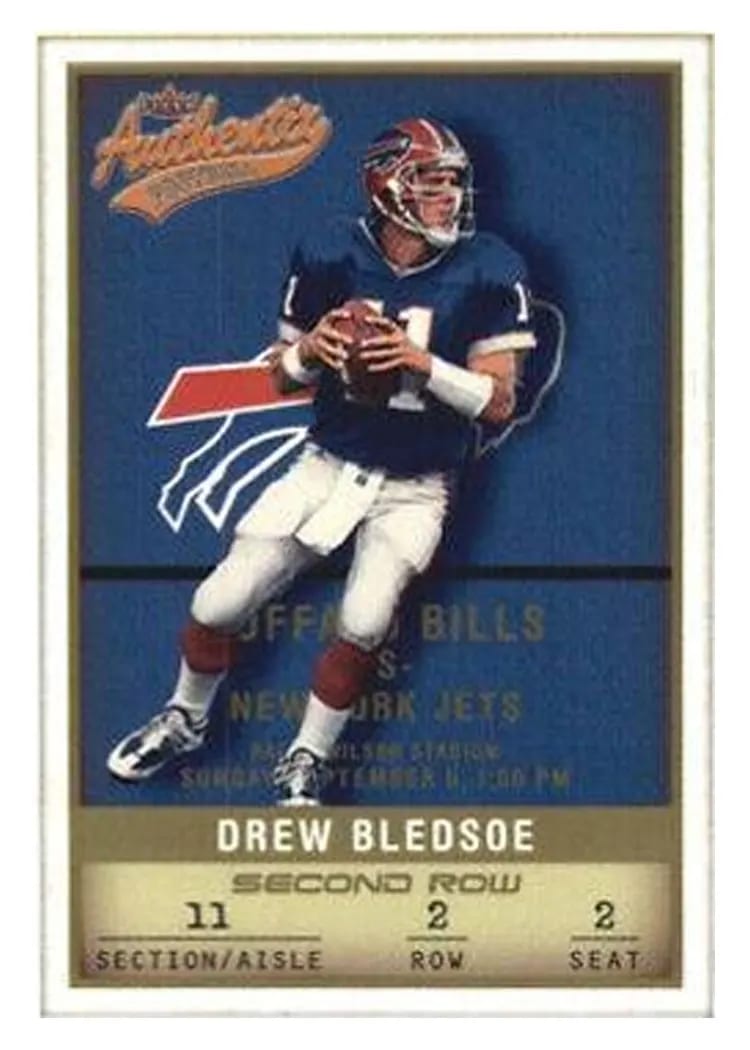 2002 Fleer Authentix Drew Bledsoe #22 card
