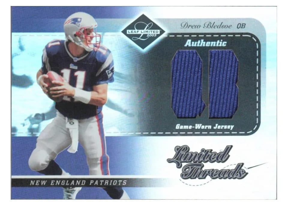2003 Leaf Limited Threads Drew Bledsoe Positions #LT-31 card