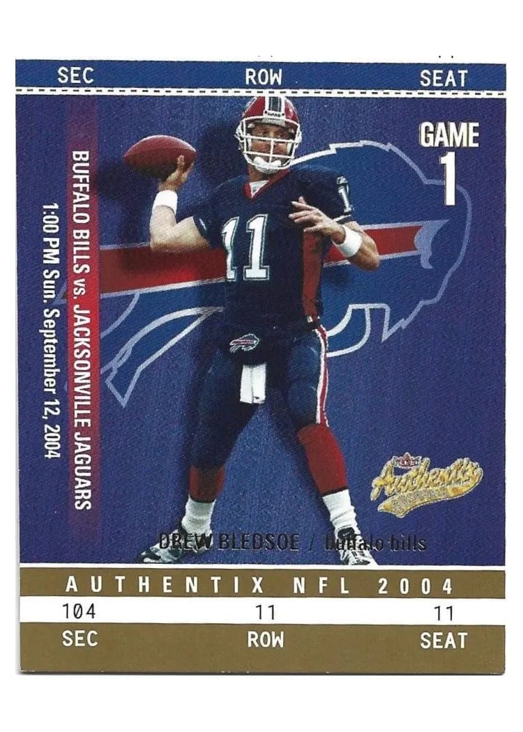 2004 Fleer Authentix Drew Bledsoe #15 card