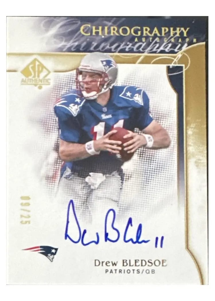 2009 SP Authentic Chirography Drew Bledsoe #CH-DB card