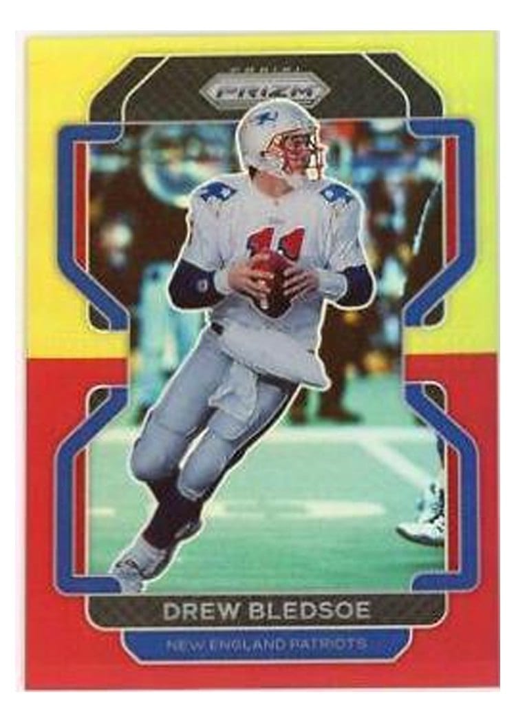 2021 Panini Prizm Base Set Drew Bledsoe Red Prizm #102 card
