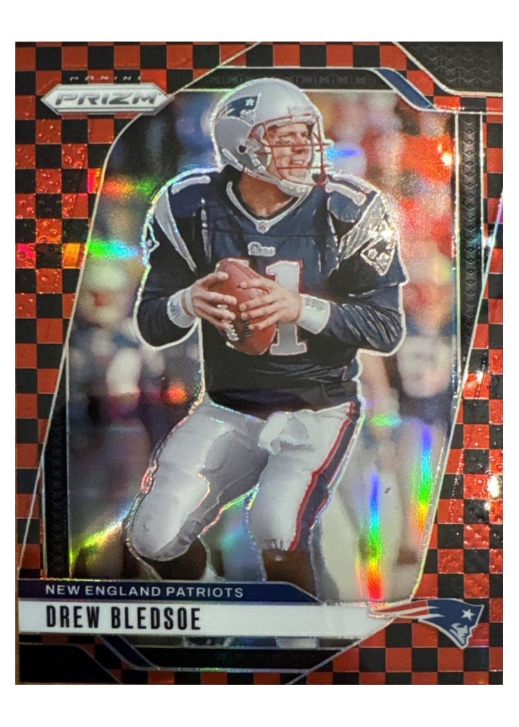 2024 Panini Prizm Base Set Drew Bledsoe Black Red Checker #200 card