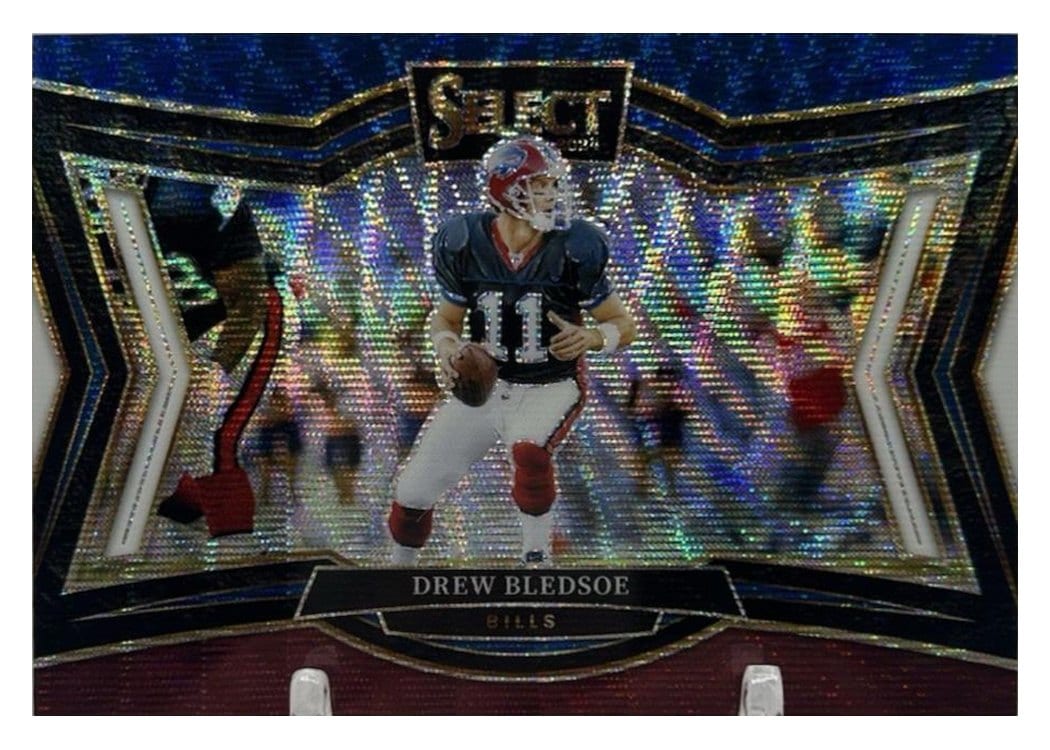 2024 Panini Select Base Set Drew Bledsoe Tri-Color Prizm #434 card
