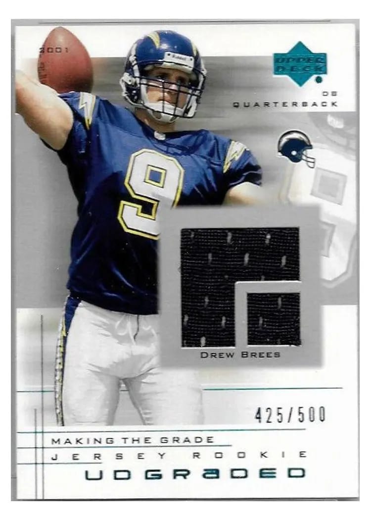 2001 Upper Deck Graded Drew Brees #47 card