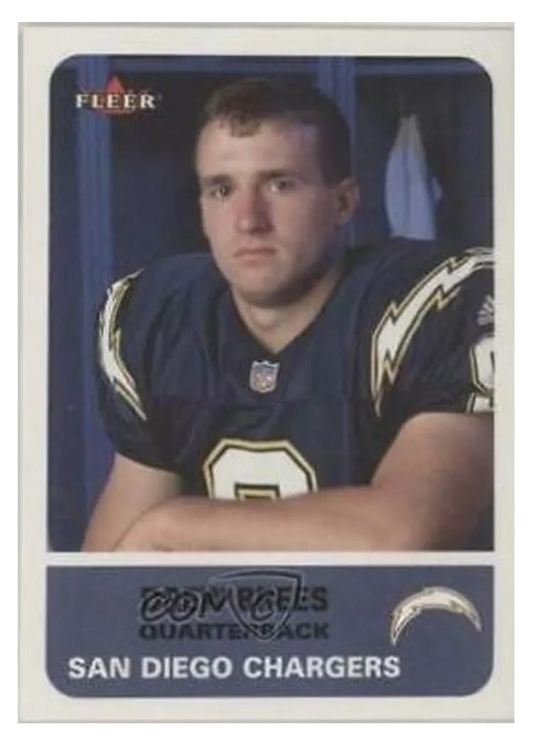 2002 Fleer Drew Brees #8 card