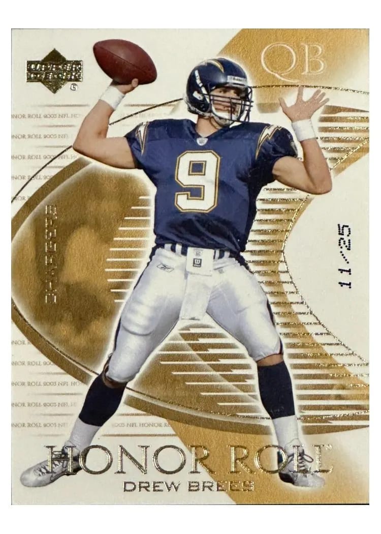 2003 Upper Deck Honor Roll Drew Brees #45 card