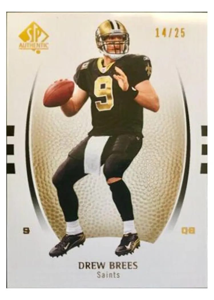 2007 SP Authentic Drew Brees #32 card