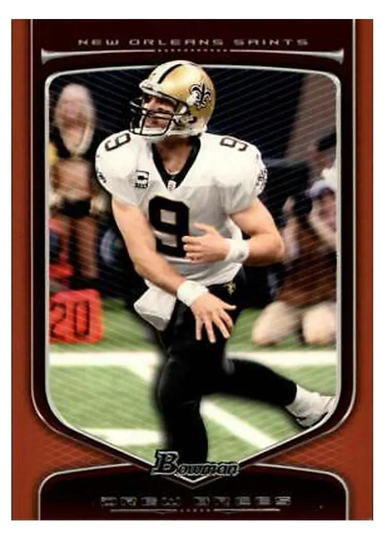 2009 Bowman Draft Drew Brees #1 card