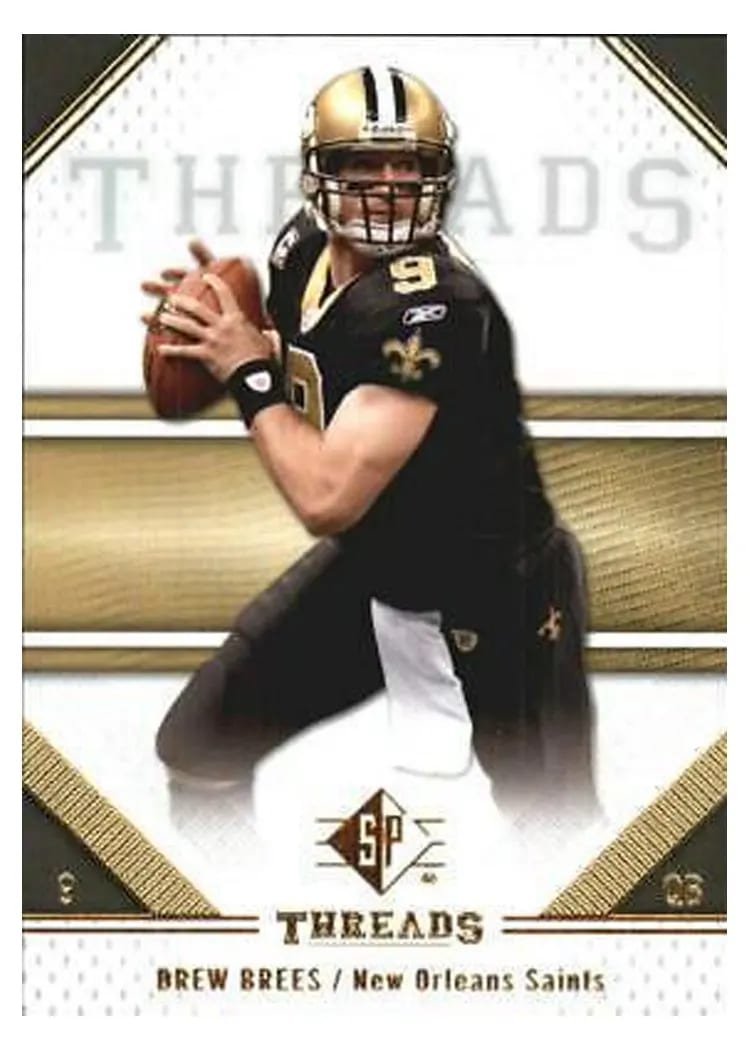 2009 SP Threads Drew Brees #33 card