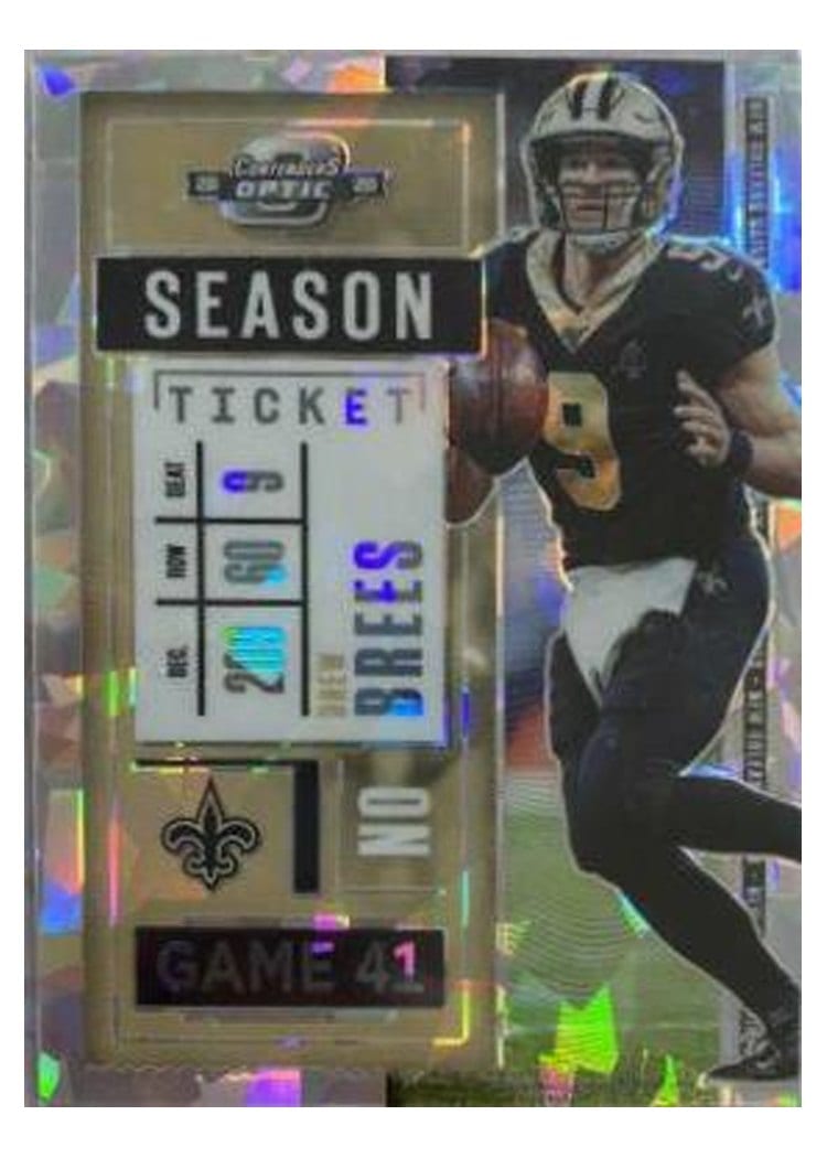 2020 Panini Contenders Optic Base Set Drew Brees #41 card