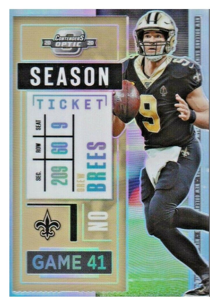 2020 Panini Contenders Optic Base Set Drew Brees #41 card