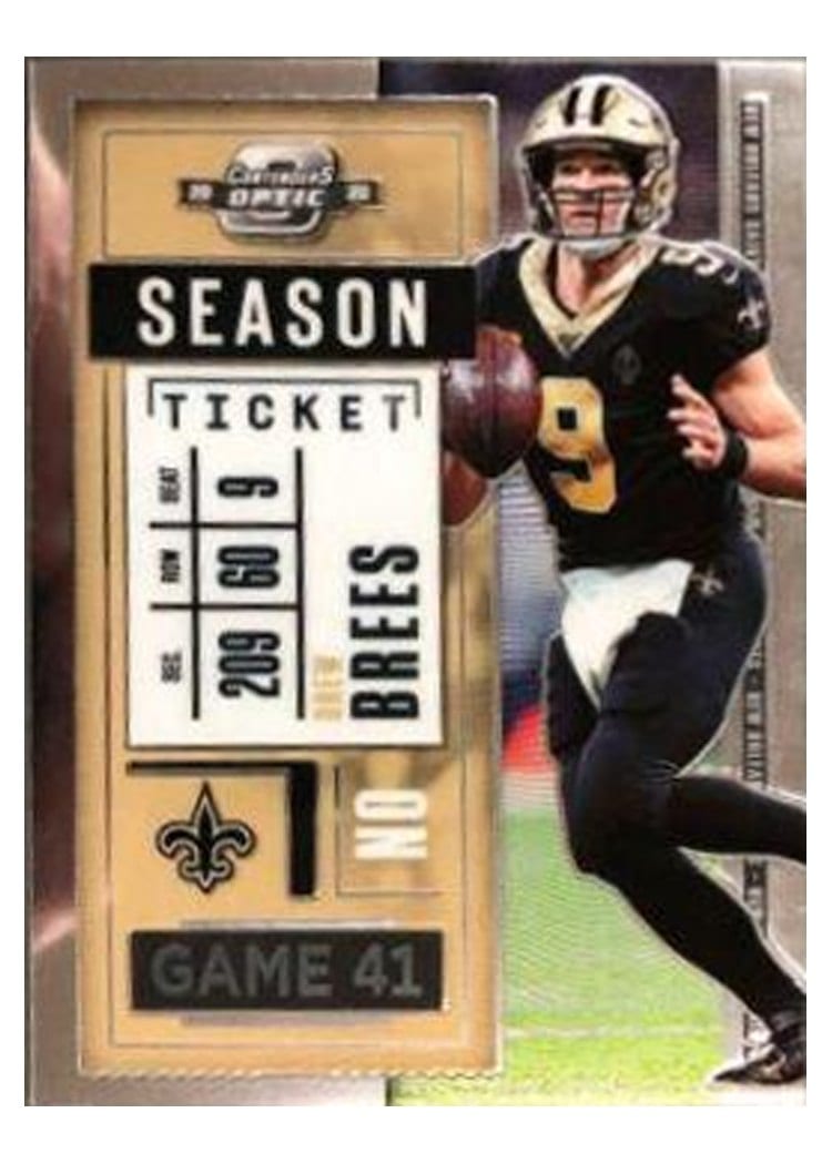 2020 Panini Contenders Optic Base Set Drew Brees #41 card