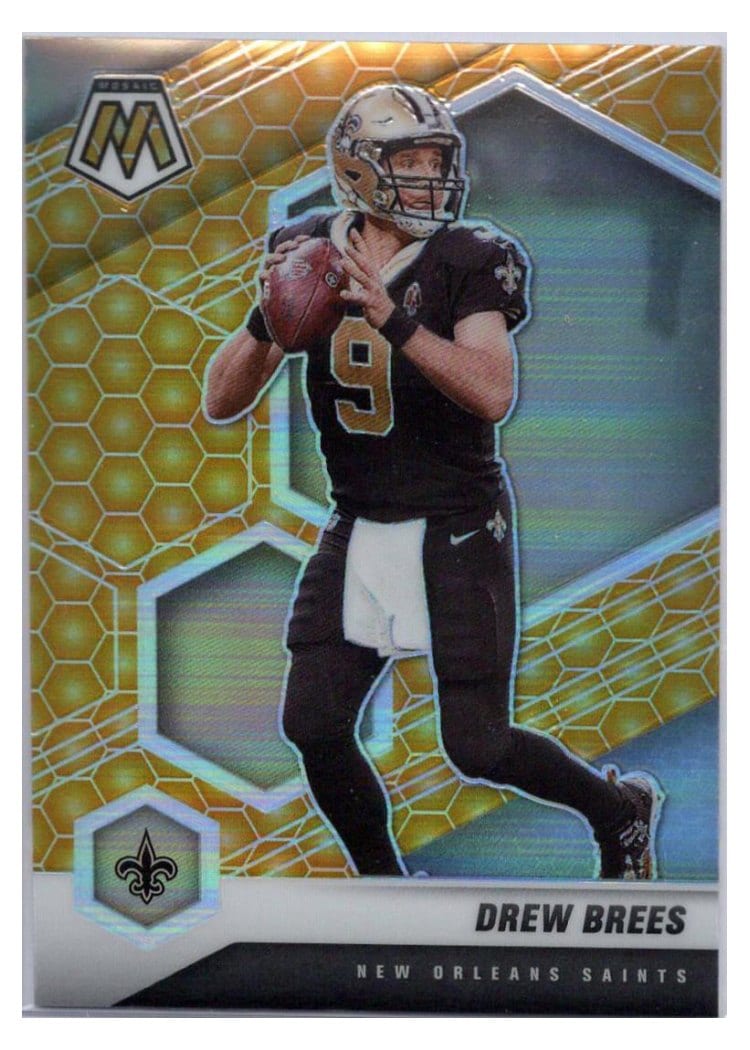 2021 Panini Mosaic Base Set Drew Brees #143 card