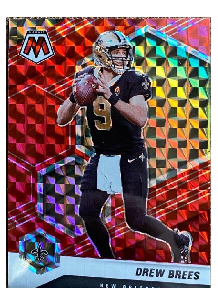 2021 Panini Mosaic Base Set Drew Brees #143 card