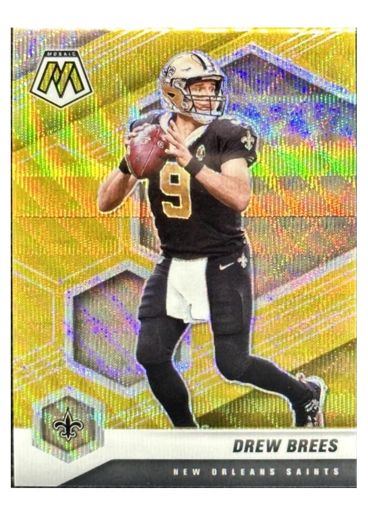 2021 Panini Mosaic Base Set Drew Brees #143 card