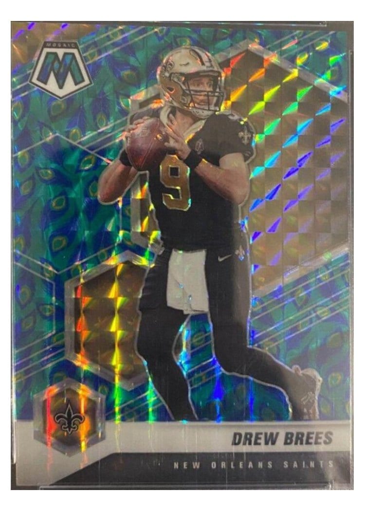 2021 Panini Mosaic Base Set Drew Brees #143 card