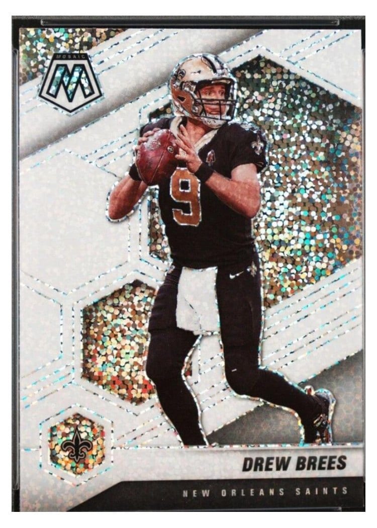 2021 Panini Mosaic Base Set Drew Brees #143 card