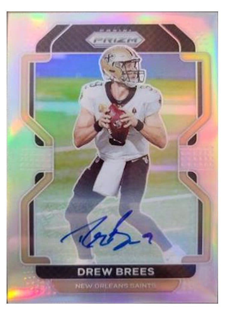 2021 Panini Prizm Base Set Drew Brees #309 card