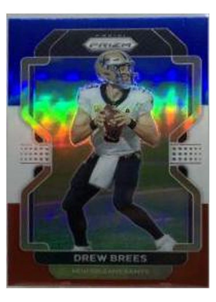 2021 Panini Prizm Base Set Drew Brees #309 card