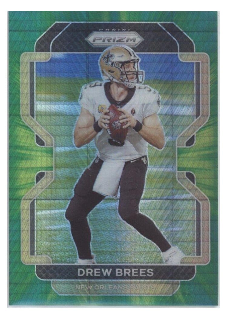 2021 Panini Prizm Base Set Drew Brees #309 card
