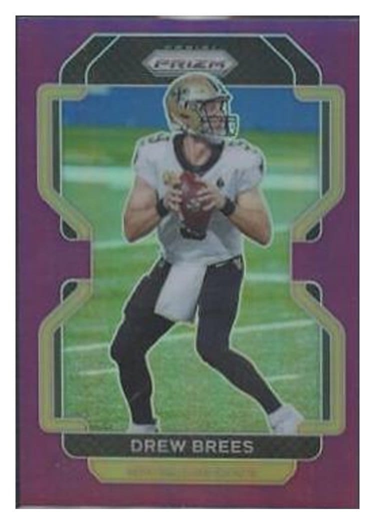 2021 Panini Prizm Base Set Drew Brees #309 card