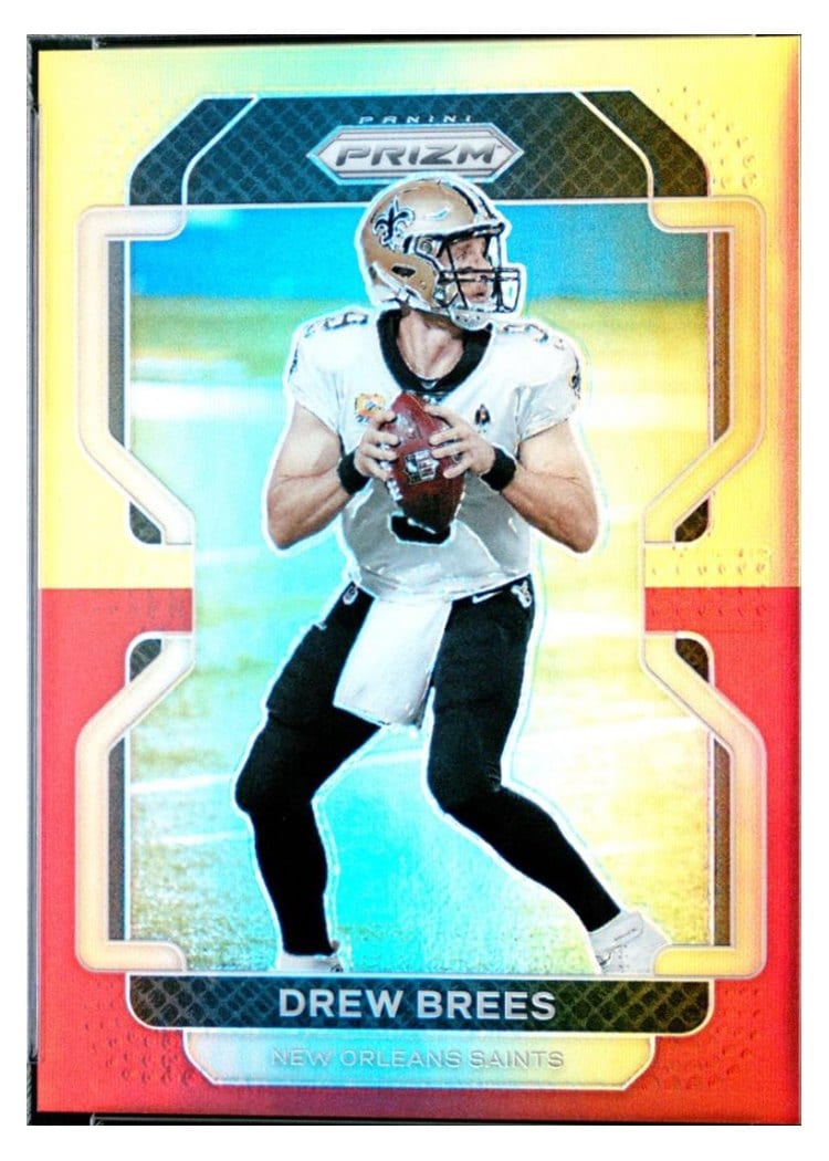 2021 Panini Prizm Base Set Drew Brees #309 card