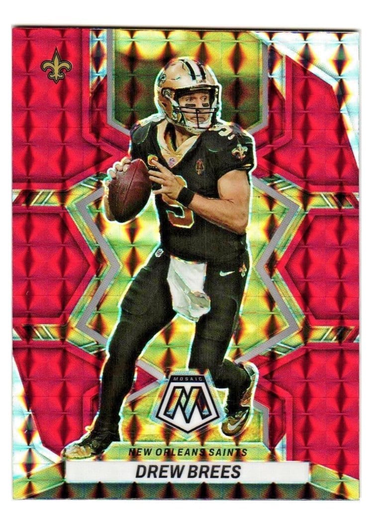 2022 Panini Mosaic Base Set Drew Brees #144 card