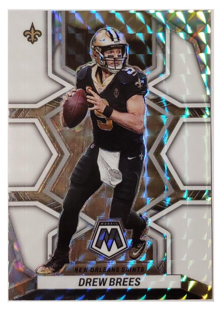 2022 Panini Mosaic Base Set Drew Brees #144 card